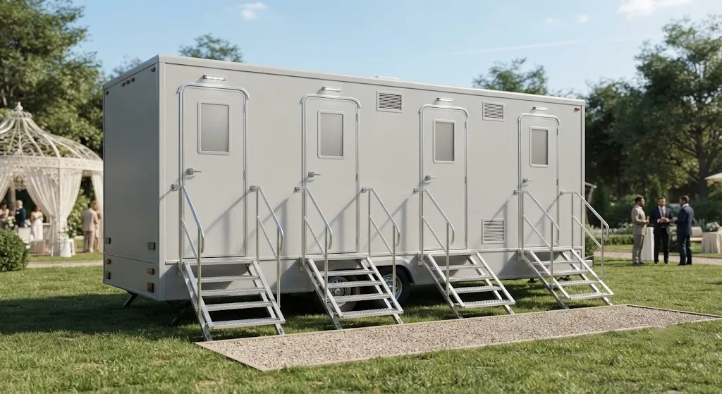 4 Stall Restroom Trailer in Newark, NJ